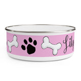 Lily official Custom Enamel Dog Bowl | The Bloodhound Shop