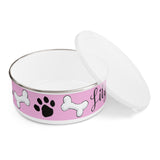 Lily official Custom Enamel Dog Bowl | The Bloodhound Shop