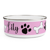 Lily official Custom Enamel Dog Bowl | The Bloodhound Shop