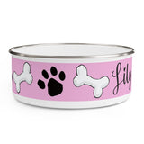 Lily official Custom Enamel Dog Bowl | The Bloodhound Shop