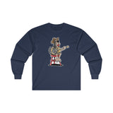 Guitar Playing Hound Dog Ultra Cotton Long Sleeve Tee | The Bloodhound Shop