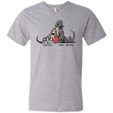 Tim's Freddie/Basil Love Anvil Men's Printed V-Neck T-Shirt - The Bloodhound Shop