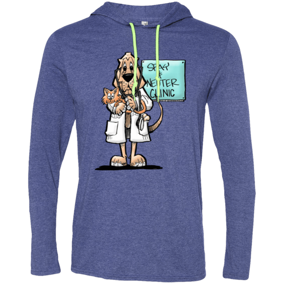 Veterinarian Hound Anvil LS T-Shirt Hoodie - The Bloodhound Shop