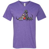 Tim's Freddie/Basil Love Anvil Men's Printed V-Neck T-Shirt - The Bloodhound Shop