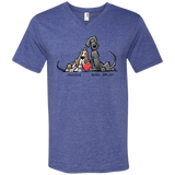 Tim's Freddie/Basil Love Anvil Men's Printed V-Neck T-Shirt - The Bloodhound Shop