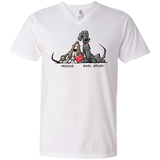 Tim's Freddie/Basil Love Anvil Men's Printed V-Neck T-Shirt - The Bloodhound Shop