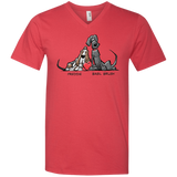 Tim's Freddie/Basil Love Anvil Men's Printed V-Neck T-Shirt - The Bloodhound Shop