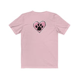 2021 LV Maltese w/ Heart Paw Back FBC Unisex Jersey Short Sleeve Tee