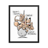 Tim's Wrecking Ball Crew 3 With Names Framed poster - The Bloodhound Shop