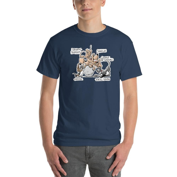 Tim's Wrecking Ball Crew 5 With Names Short-Sleeve T-Shirt - The Bloodhound Shop