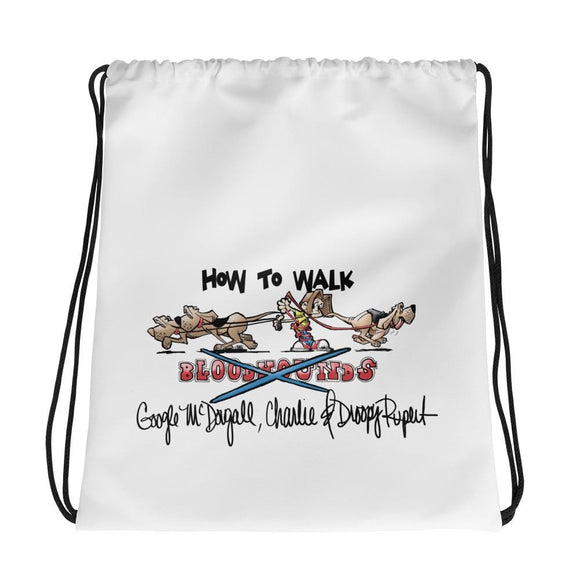 Tim's Google Hounds Walking Drawstring bag - The Bloodhound Shop