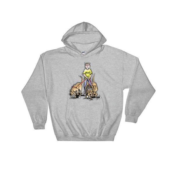 Three Rescue Hounds Hoodie - The Bloodhound Shop