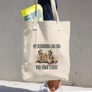 Honor Student Hound Cotton Tote Bag - The Bloodhound Shop