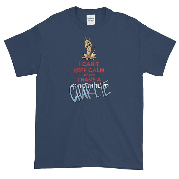 Tim's Keep Calm Charlie Dark Short sleeve t-shirt - The Bloodhound Shop